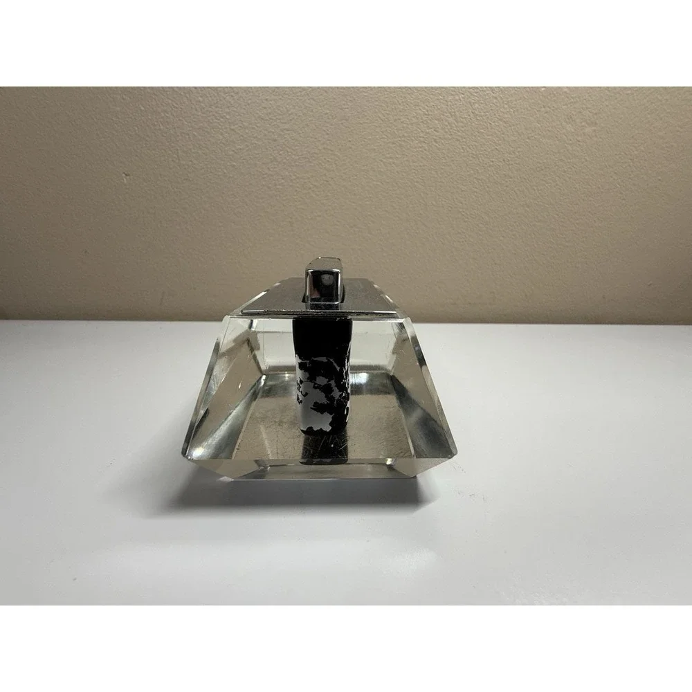 Vintage Evans Table Lighter in a Glass Casing